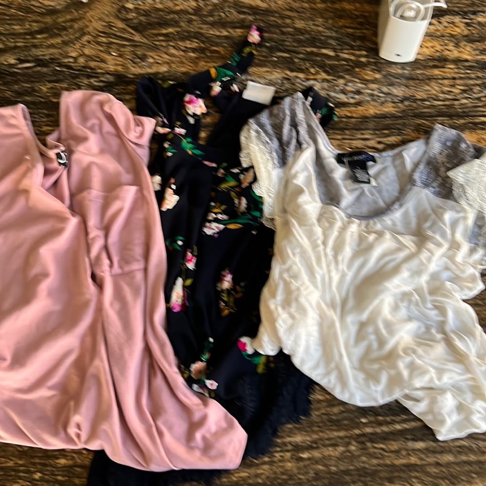 3 Tops. Size large. Cute. 1 NWT